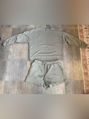 Women's Olive Green Casual Drawstring Shorts